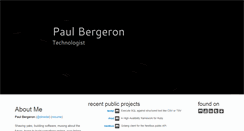 Desktop Screenshot of pauldbergeron.com