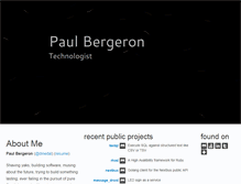 Tablet Screenshot of pauldbergeron.com